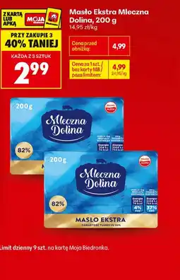 Biedronka Masło Mleczna Dolina oferta