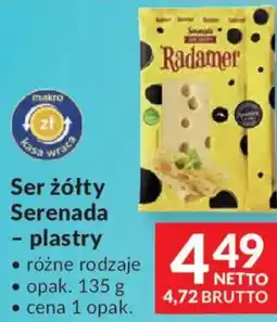 Makro Ser żółty Serenada - plastry oferta