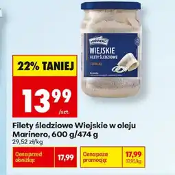 Biedronka Filety śledziowe Marinero oferta