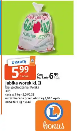 E.Leclerc Jabłka worek kl. II oferta