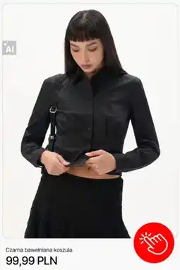 Cropp Czarna bawełniana koszula Cropp oferta