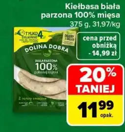 Carrefour Kiełbasa biała parzona Dolina Dobra oferta