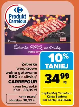 Carrefour Żeberka wieprzowe Carrefour oferta