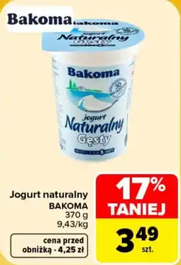 Carrefour Jogurt naturalny Bakoma oferta