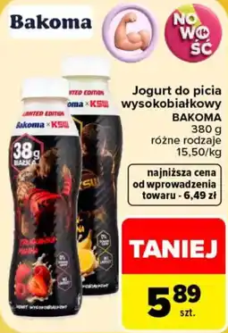 Carrefour Jogurt do picia wysokobiałkowy Bakoma oferta