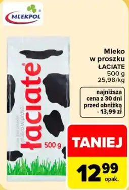 Carrefour Mleko w proszku Łaciate oferta