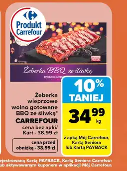 Carrefour Market Żeberka wieprzowe Carrefour oferta