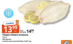 E.Leclerc Tilapia nilowa mrożona Oreco oferta