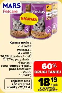 Carrefour Karma mokra dla kota WHISKAS oferta