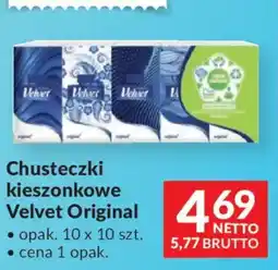 Makro Chusteczki kieszonkowe Velvet Original oferta