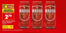 Biedronka Piwo Warka oferta