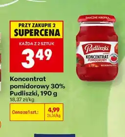 Biedronka Koncentrat pomidorowy Pudliszki oferta