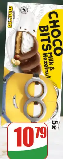 Dino Czekoladki Choco Bits Milk & Hazelnut Minions oferta