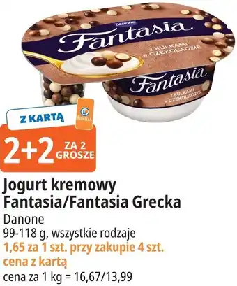 Jogurt kremowy Fantasia/Fantasia Grecka Danone