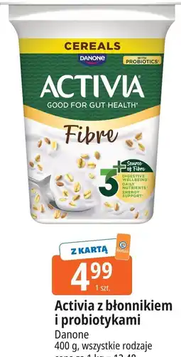 E.Leclerc Activia z błonnikiem i probiotykami Danone, wszystkie rodzaje oferta