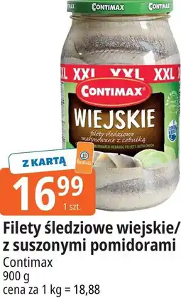 E.Leclerc Filety śledziowe wiejskie/ z suszonymi pomidorami Contimax oferta
