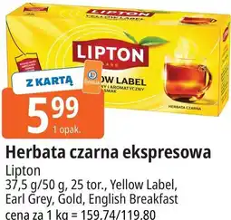 E.Leclerc Herbata czarna ekspresowa Lipton oferta