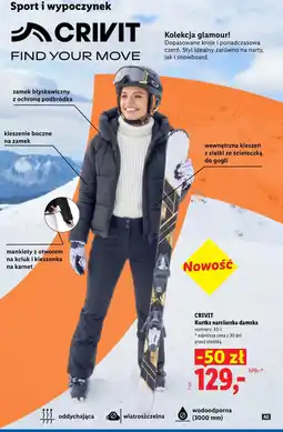 Lidl Kurtka narciarska damska Crivit oferta