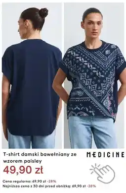 Medicine T-shirt damski bawełniany ze wzorem paisley Medicine oferta