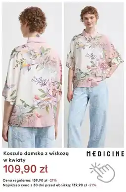 Medicine Koszula damska z wiskozą w kwiaty Medicine oferta