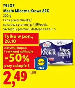 Lidl Masło Pilos oferta