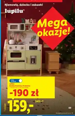 Lidl Kuchnia drewniana 24 elementy Lupilu oferta