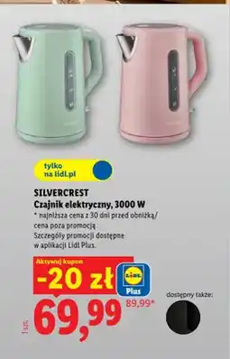 Lidl Czajnik elektryczny Silvercrest 3000W oferta