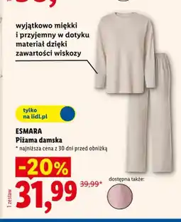 Lidl Piżama damska Esmara oferta