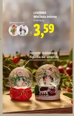 Lidl Mini kula śnieżna Livarno oferta