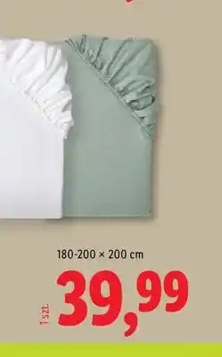 Lidl Prześcieradło flanelowe z gumką Livarno 180-200x200 cm oferta