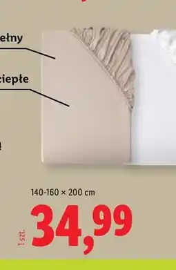 Lidl Prześcieradło flanelowe z gumką Livarno 140-160x200 cm oferta