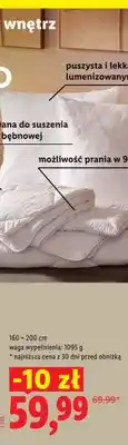 Lidl Kołdra Livarno 160x200 cm oferta