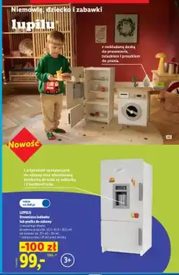 Lidl Drewniana pralka do zabawy Lupilu oferta