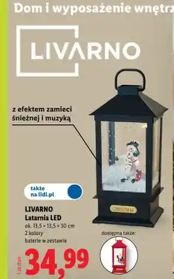 Lidl Latarnia LED Livarno 13,5x13,5x30 cm oferta