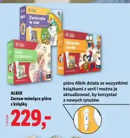 Lidl Zestaw mówiące pióro z książką Albik Zwierzęta w ZOO oferta