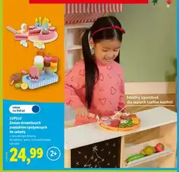Lidl Zestaw drewnianych produktów spożywczych do zabawy tort urodzinowy Lupilu oferta