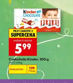 Biedronka Czekolada Kinder Chocolate oferta