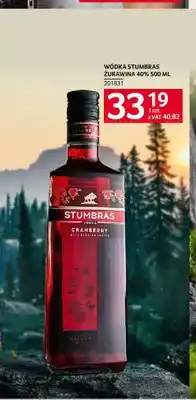 Selgros Wódka Stumbras żurawina 40% oferta