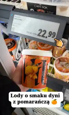 Lidl Lody Willisch o smaku dyni z pomarańczą oferta