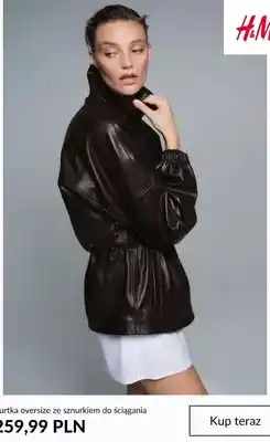 H&M Kurtka oversize ze sznurkiem do ściągania H & M oferta