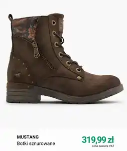 Deichmann Mustang Botki sznurowane oferta