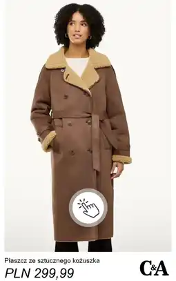 C&A Płaszcz ze sztucznego kożuszka C&A oferta
