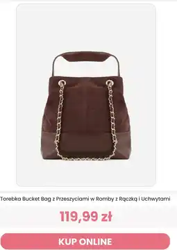 Renee Torebka Bucket Bag z Przeszyciami w Romby z Rączką i Uchwytami oferta