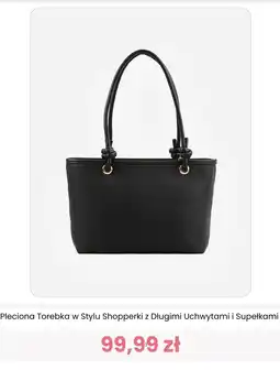 Renee Pleciona Torebka w Stylu Shopperki z Długimi Uchwytami i Supełkami oferta