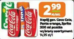 Jaskółka Napełnij gaz. Coca Cola, Fanta orange, Sprite oferta