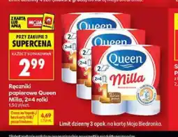 Biedronka Ręczniki papierowe Queen Milla 2=4 rolki oferta