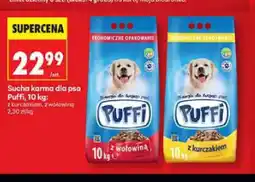 Biedronka Sucha karma dla psa z wołowiną Puffi oferta