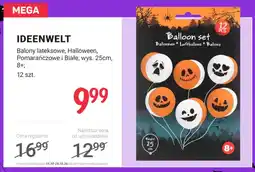 Rossmann Balony lateksowe Halloween pomarańczowe i białe Ideenwelt oferta