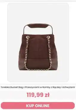 Renee Torebka Bucket Bag z przeszyciami w romby z rączką i uchwytami Renee oferta