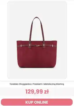 Renee Torebka shopperka z paskiem i metaliczną klamrą Renee oferta